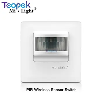 

MiBoxer FUT034 AC 220V Input PIR Wireless Sensor Switch 8m Sensing Distance us with Mi.light PIR Bulbs Controller Downlight