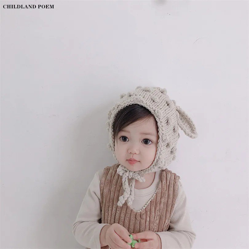 Вязаная Детская зимняя шапка для новорожденных baby muts шапки-ушанки Кепки помпоном на каждый день вязаная шапочка, хлопок одежда для малышей мальчиков и девочек Шапки капот детский наряд для фотосессии