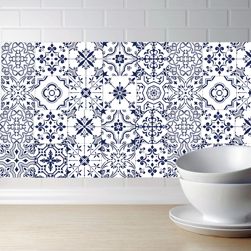 DIY мозаика стены моделирование наклейки на плитку 3D кухня стены стикеры ванная комната туалет клей водоотталкивающие ПВХ-обои линия талии