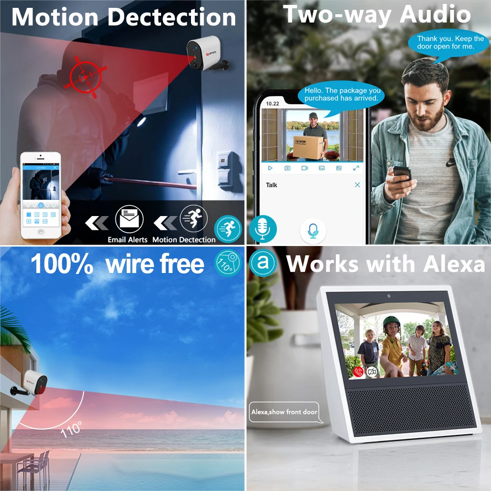 Солнечная камера hfwvision видеонаблюдения Cctv beveiligings Wi Fi exterieur san...ip камера|Камеры