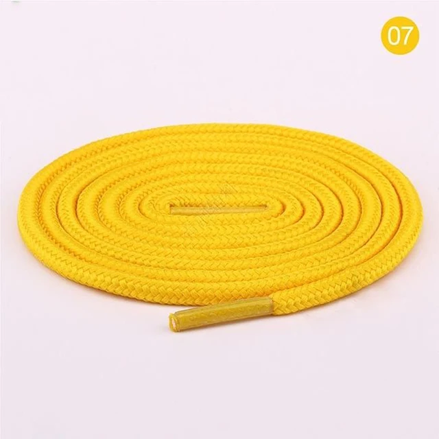100cm/150cm Long of Round Shoelaces Shoe Strings Shoe Laces Cord Ropes for Boots Sneakers Unisex Rope Multi Color Waxed 07