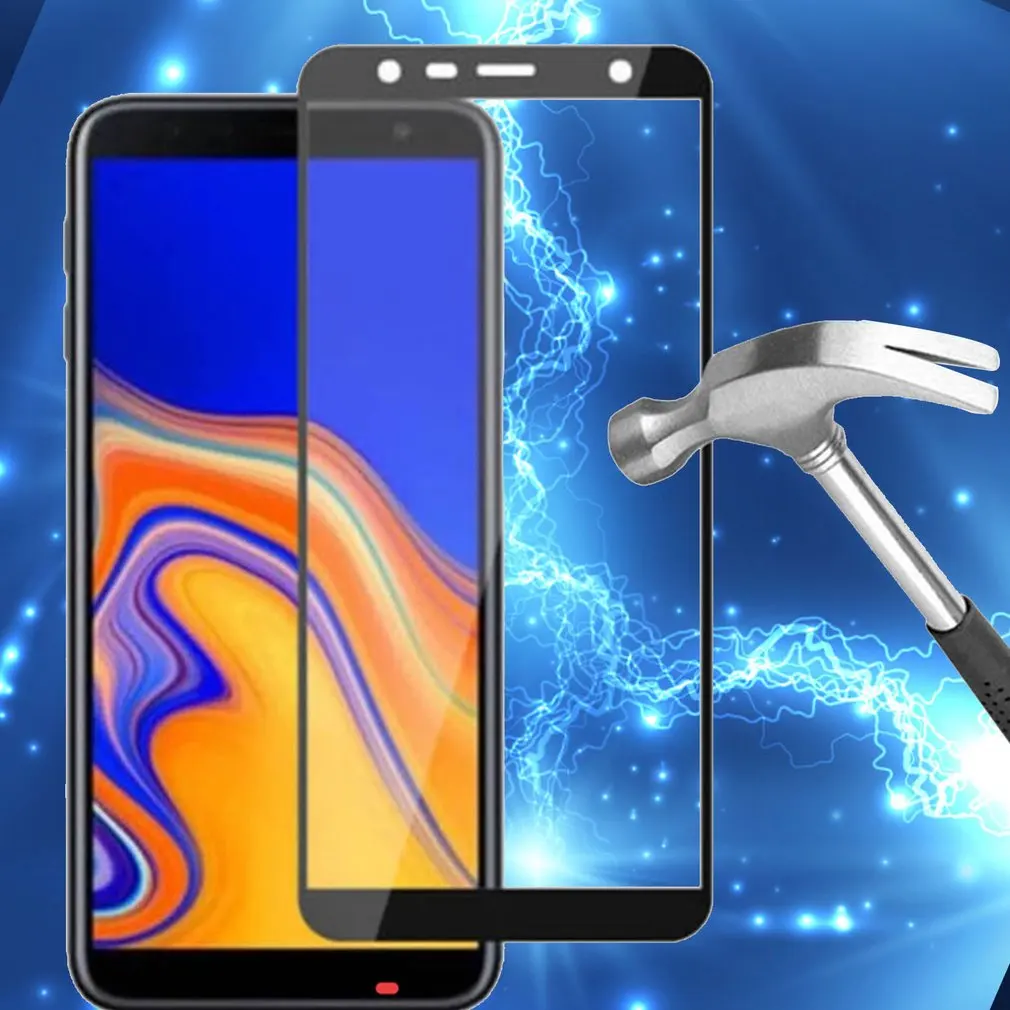 Для samsung J4 J6 устойчивая к царапинам Высокая четкость полноэкранное шелковое стекло для экрана закаленная пленка Взрывозащищенная пленка