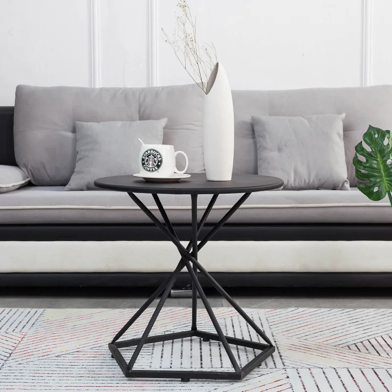 

Q088 Nordic Wrought Iron Round Coffee Table Dining Table For Children Mesa De Centro Table Living Home Decor Garden Furniture