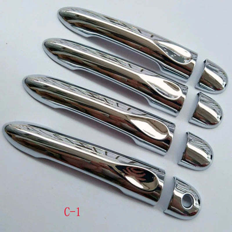 Chrome Door Handle Cover Trim for LADA XRAY X Ray X-ray 2015 2016 2018 Car Accessories Color Carbon Fiber