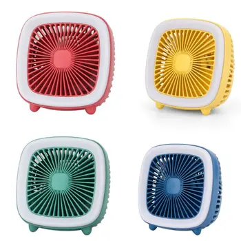 

Retro Television Pattern Mini USB Charging Fan 3 Speed Adjustable Cooling Fan Cooler with Night Light for Home Office