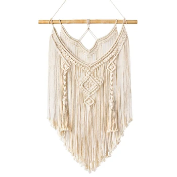 

Macrame Wall Hanging Tapestry Wall Decor Boho Chic Bohemian Woven Home Decoration