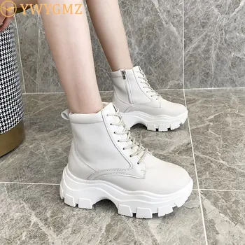 online Nova Motocicleta Botas Senhoras Vintage Combate Outono Botas Do Exército Punk Goth Botas Femininas Biker Couro Do Plutônio Botas Curtas