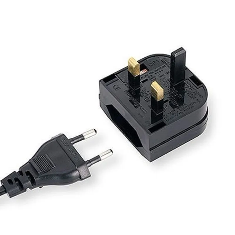 

New European Euro EU 2 Pin to UK 3Pin Power Socket Travel Plug Adapter Converter