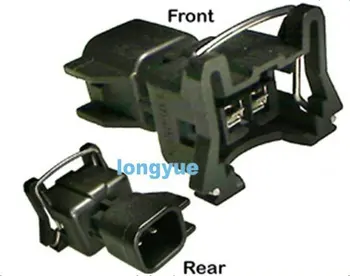 

longyue 10pcs Ev1 to Ev6 Injector Plug Adapter USCAR Harness to Bosch Injector