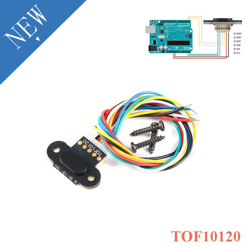 Модуль датчика лазерного диапазона TOF10120 10-180 см интерфейс RS232 UART I2C IIC выход 3-5 в для