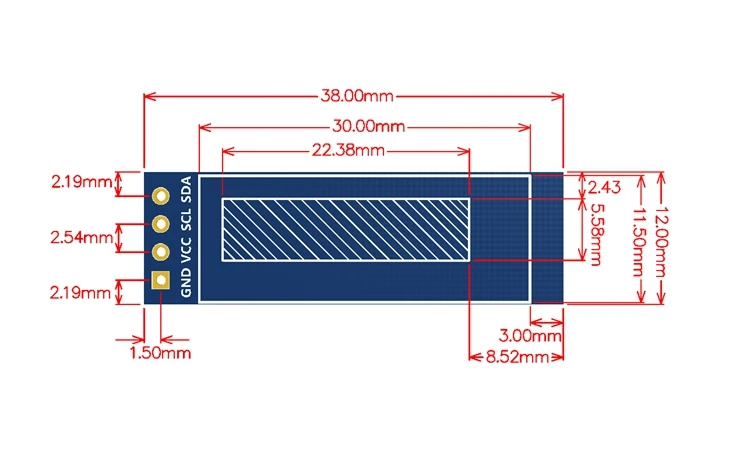 Бесплатная Доставка 10 шт./лот 0.91 дюймов OLED модуль 0.91 "Белый OLED 128x32 OLED ЖК-дисплей LED Дисплей модуля 0.91 "IIC общаться