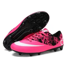 Новинка, профессиональная футбольная обувь для футбола, для мужчин и женщин, искусственная травяная земля, уличные спортивные футбольные бутсы, тренировочные кроссовки, chuteiras