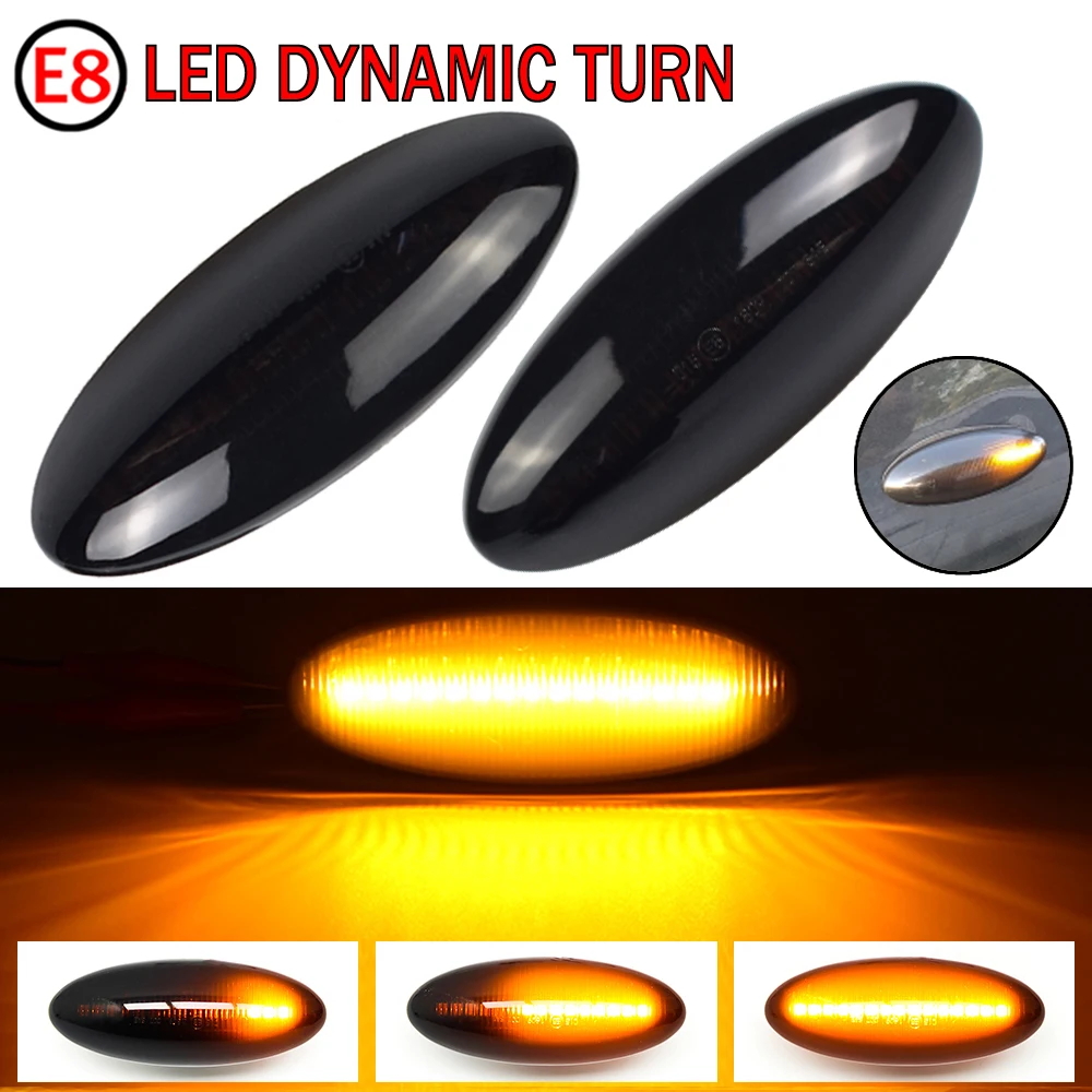 2 pieces For Toyota Yaris COROLLA Auris Mk1 E15 RAV4 Mk3 Dynamic Led Turn Signal Side Marker Lights Sequential Blinker Lamps | Автомобили