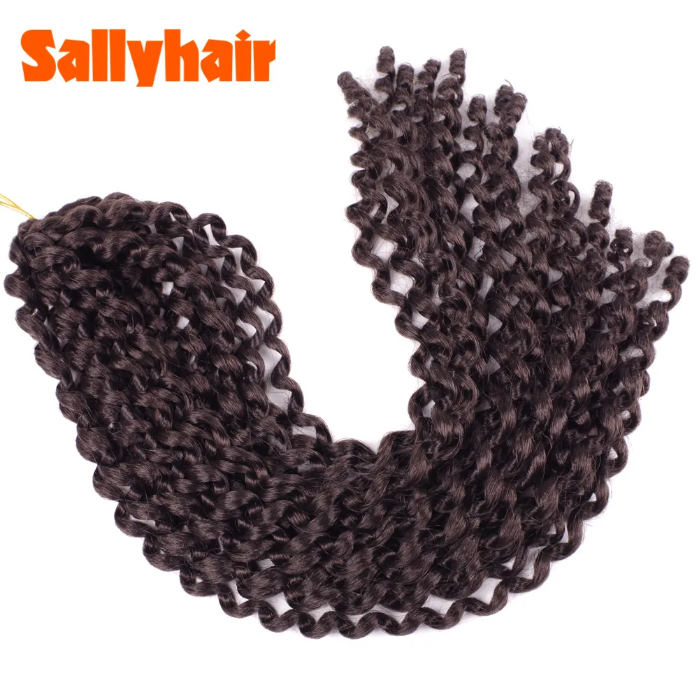 Sallyhair страсти твист 18 дюймов пушистые предварительно крючком косички Омбре Nubian