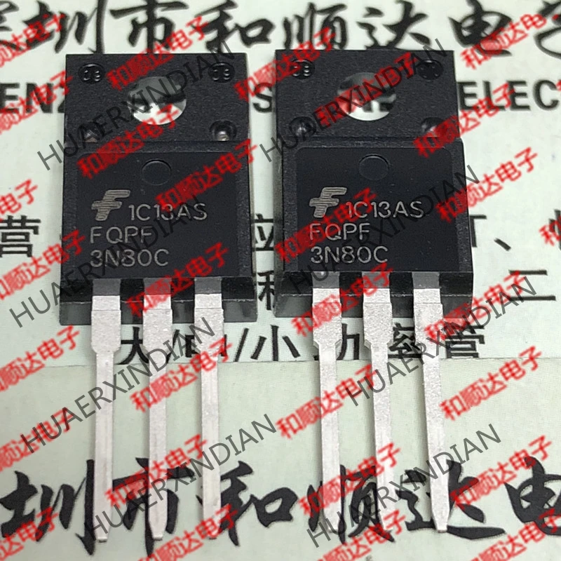 10 шт./лот и FQPF3N80C TO-220F 800V 3A