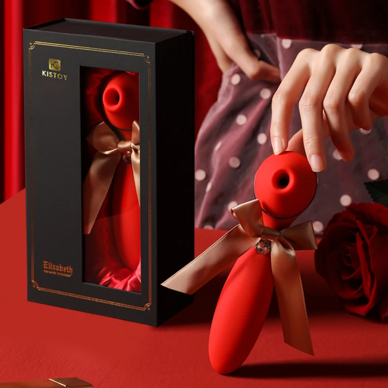 KISS TOY Elizabeth Saugvibrator Smart Heizbarer AV-Stab G-Punkt Nippelsauger Klitorisstimulator Vibrator f_voghion.com