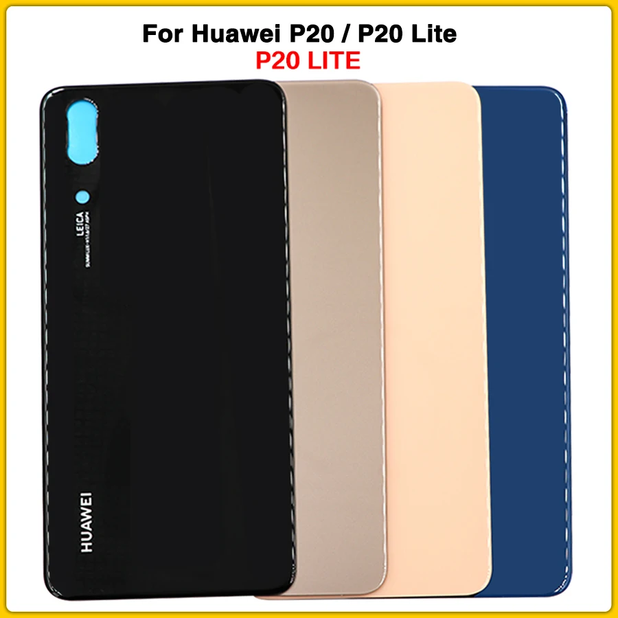 10 шт. P20 задний Чехол для huawei P20 Lite P20Lite Nova 3e батарея задняя крышка двери стекло крышка шасси Замена