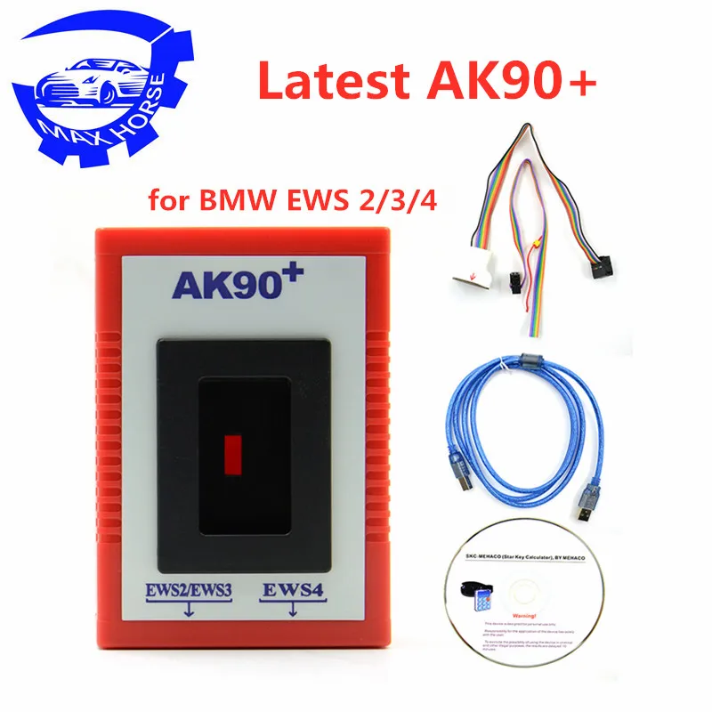 Новейший программатор ключей V3.19 AK90 + для всех BMW EWS с 1995-2005 OBD2 копия автомобильных