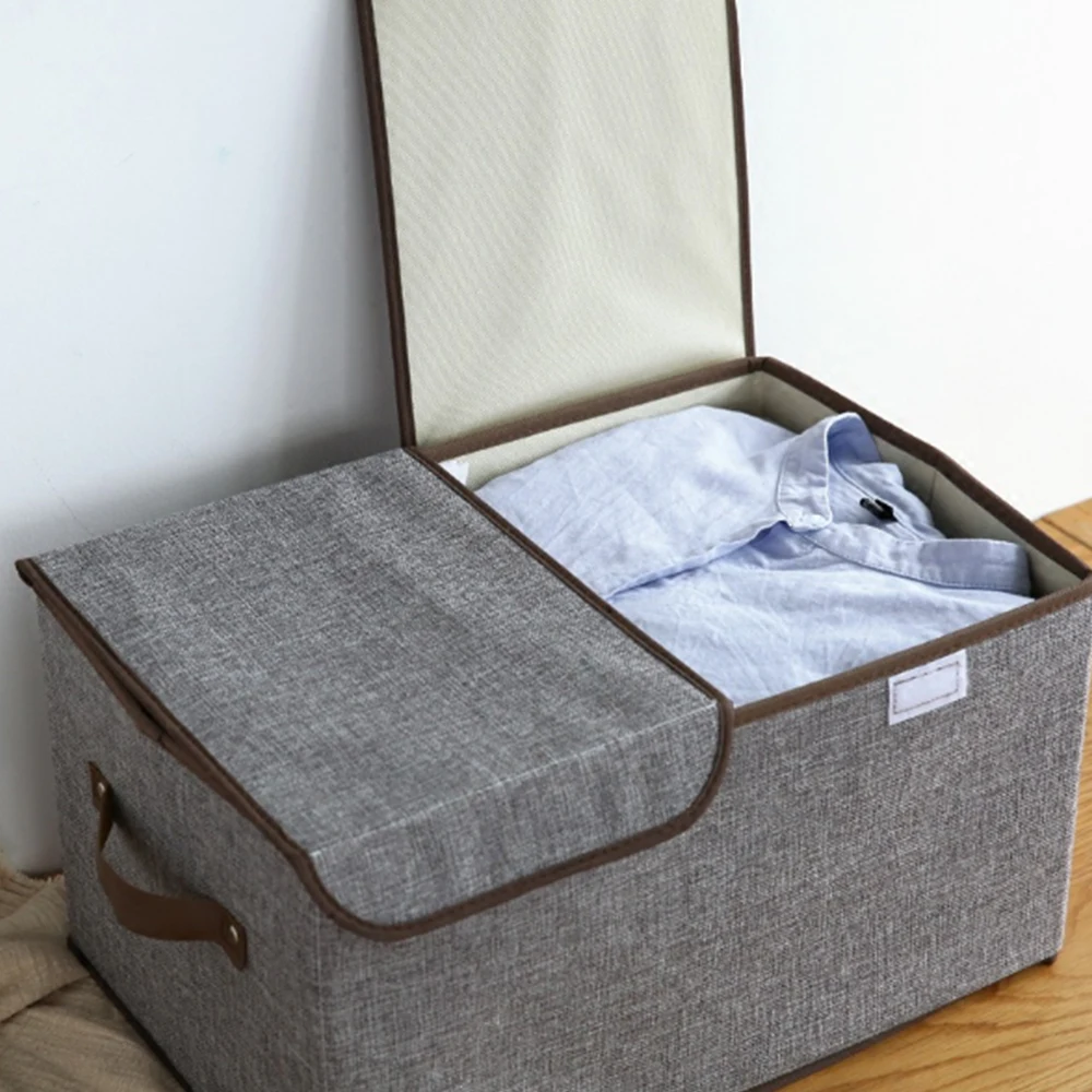 1Pc Non woven Folding Storage Box Bedroom Multi purpose Clothes Toy