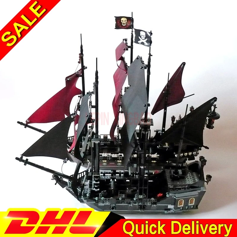 LP Пираты 16006 черный жемчуг + 16009 Caribbean queen Anne's Reveage модель строительные