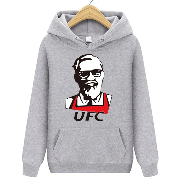 2020 Spring Autumn Conor McGregor KFC Colonel Harland Sanders Creative Design Hoodies Hooded Men Sweatshirts Jacket Streetwear | Мужская