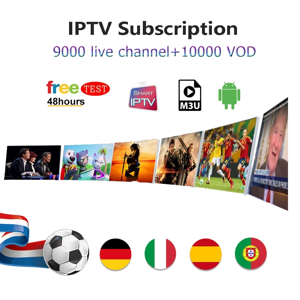 

IPTV M3U Subscription UK TV Android tv box Italia Portugal French Spanish IPTV Account Code for Smart World Android tv box