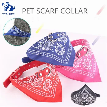 

Cute Pet Dog Cat Collar Adjustable Pet Cat Scarf Collars Pitbull Trigon Neckerchief Adjustable Small Dog Scarf Pet Accessories