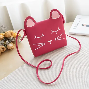 

New Cute Kids Children Cartoon Mini Cross Body Fashion Pu Leather Shoulder Bags For Girl Female Lady