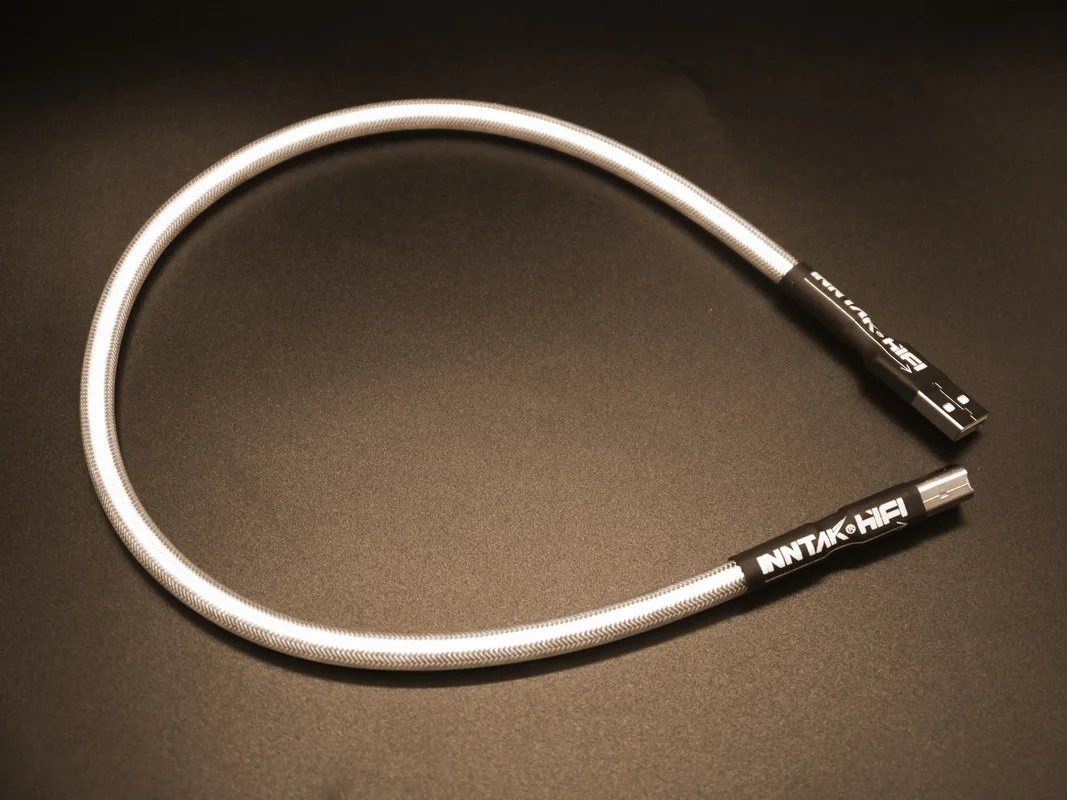 High Grade Silver-plated QED Hifi usb Cable High Quality Type A to B DAC Data USB Cable
