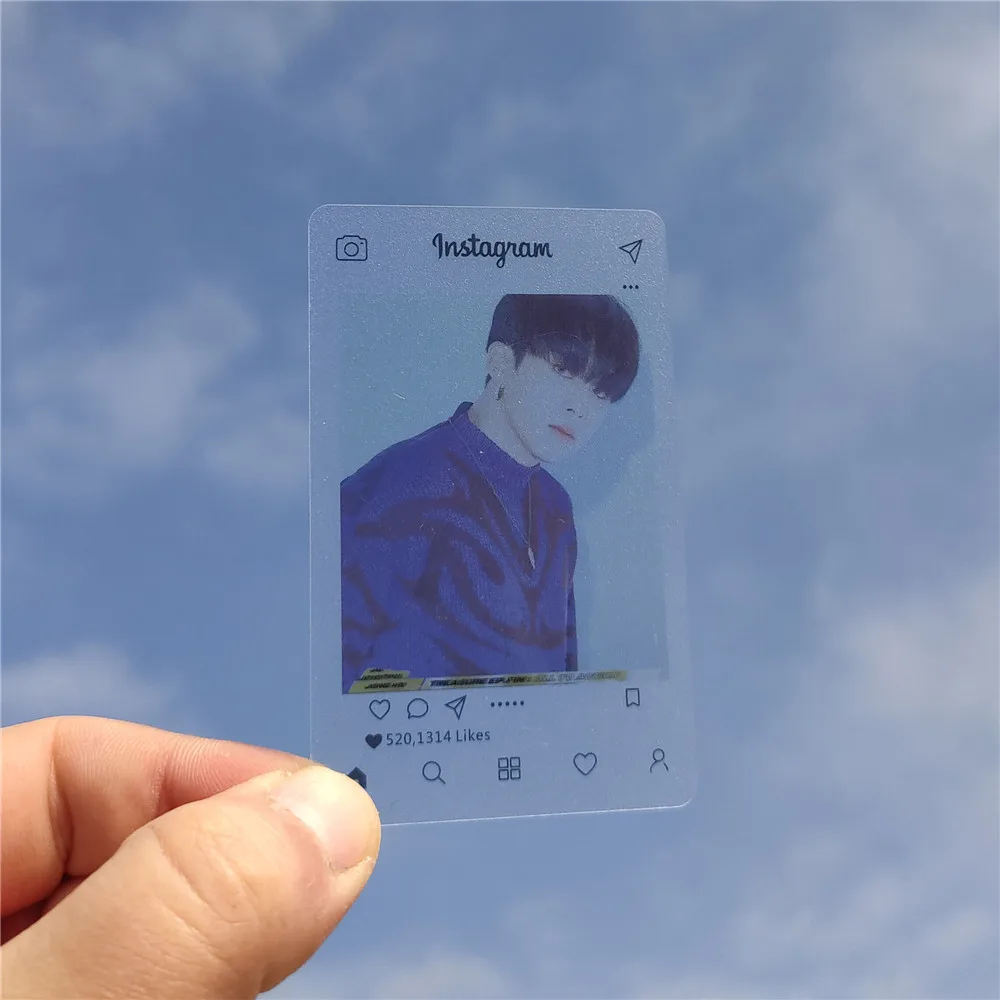 Ateez Instagram Transparent Photo Cards