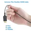 FOINNEX Ultra Thin HDMI Cable 2.6 FT, 4K Hyper Super Flexible Slim HDMI 2.0 Cord, World's Extreme Thinnest HDMI Cables for Gimba ► Photo 3/6