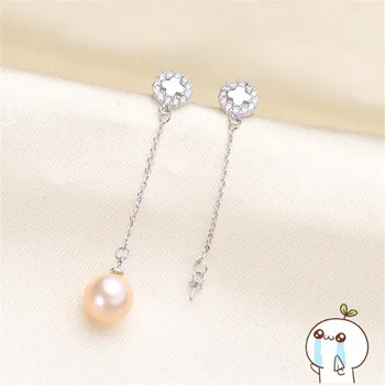 

Beautiful Hot Wholesale Earrings Findings, Women DIY Pearl Earrings Settings Classic Design