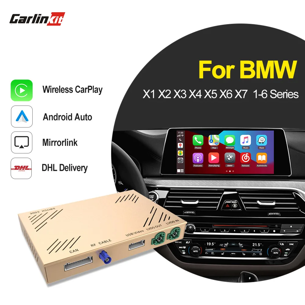 Carlinkit 2.0 para apple carplay sem fio android decodificador