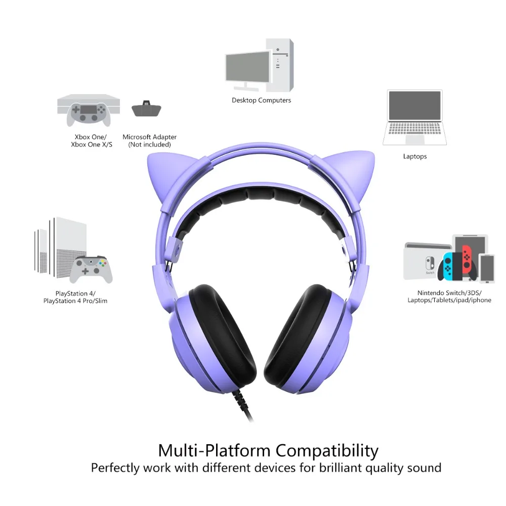 Somic g951s roxo estéreo gaming headset com