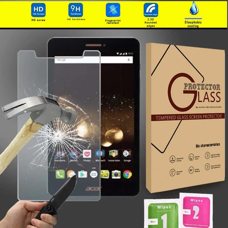 KK& LL для acer Iconia Talk S/Talk S A1-734-Tablet защита экрана из закаленного стекла 9H прозрачная пленка с розничной упаковкой