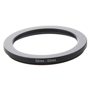 

52mm-43mm 52mm to 43mm Black Step Down Ring Adapter for Camera