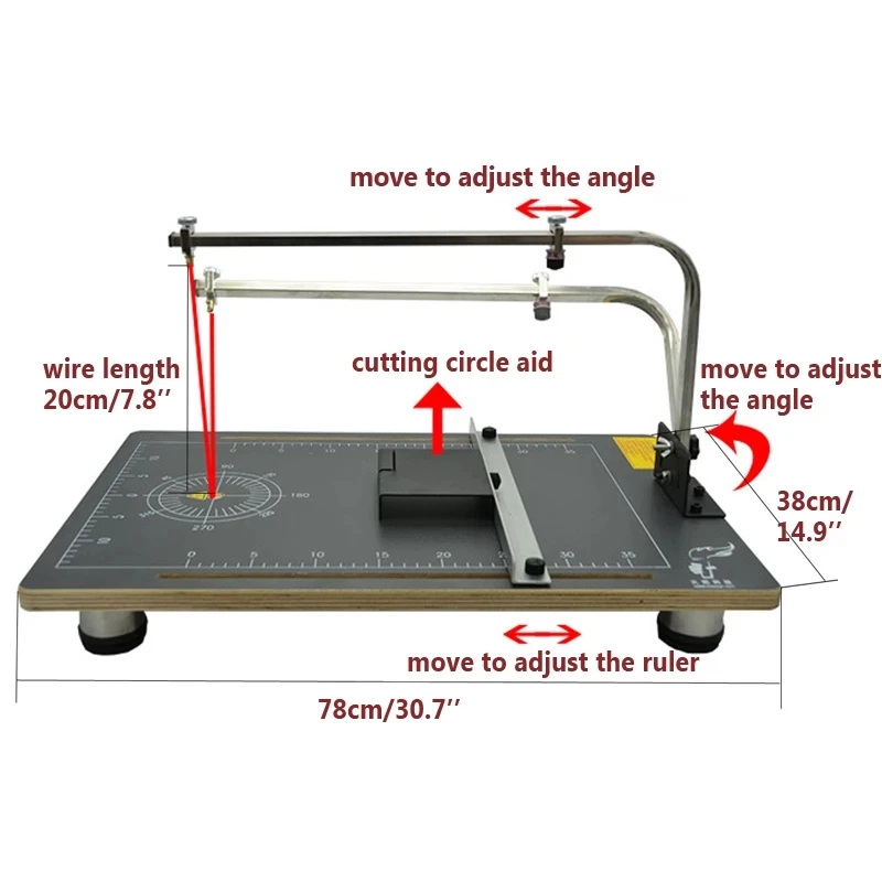 Household Foam Cutter Electric Hot Wire Styrofoam Cutter Foam Cutting  Machine Polystyrene Cutting Table - AliExpress