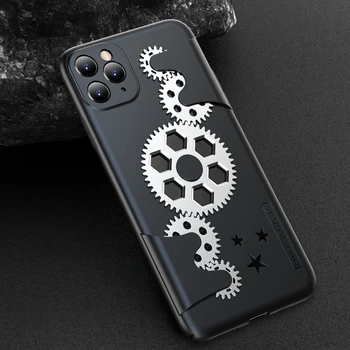 

Cool Mechanical Case For iPhone 11 Pro Max XS X XR Rotation Gear Phone Case For iPhone Xs max 11 Pro Back Cases