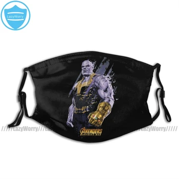 

Thanos Mouth Face Mask Thanos Shattered Graphic Facial Mask Cool Kawai with 2 Filters for Adult
