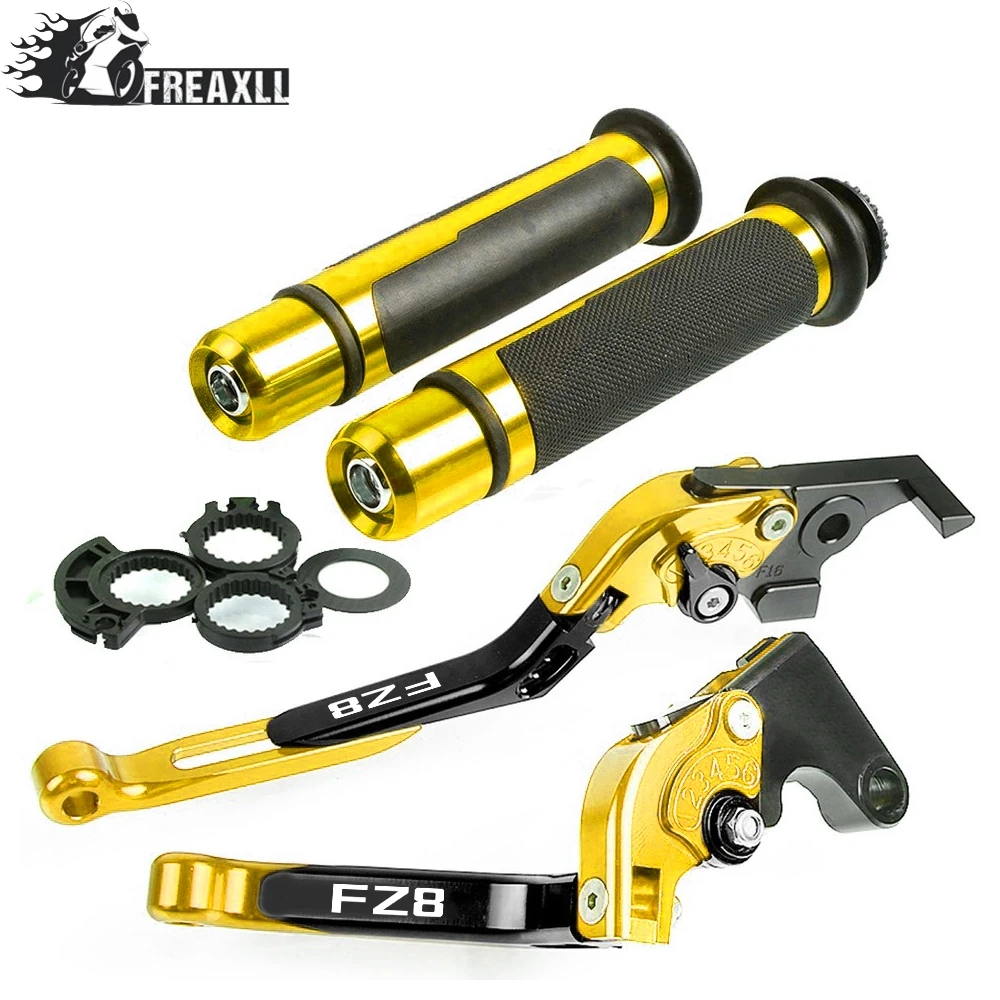

For Yamaha FZ8 FZ 8 2011 2012 2013 2014 2015 2016 Motorcycle Adjustable Folding Brake Clutch Levers Handlebar Hand Grips Set