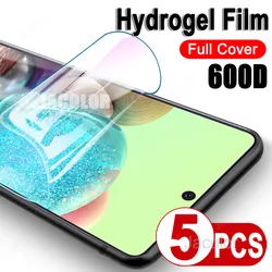 5 - Pack Hydrogel Full Cover Screen Protectors - Enhanced Protection Film - 5 Pieces (For Samsung A71 4G)