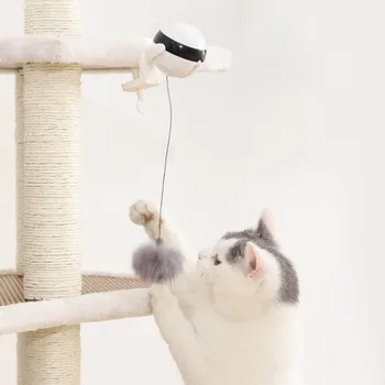 

Electronic Motion Cat Toy Interactive Cat Teaser Toy Yo-Yo Lifting Ball Electric Flutter Rotating Interactive Puzzle Pet Toy