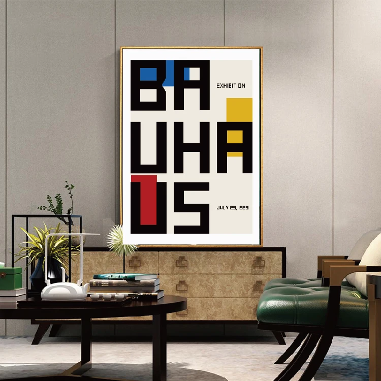 Bauhaus Репродукция плаката плакат wall Art & геометрический абстрактная живопись