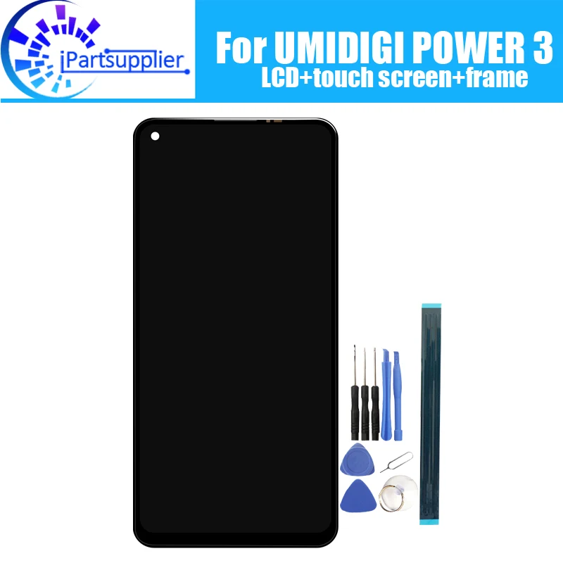 

UMIDIGI POWER 3 LCD Display+Touch Screen Digitizer +Frame Assembly 100% Original New LCD+Touch Digitizer for UMI POWER 3 +Tools