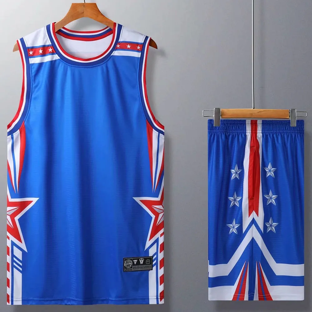 Quick Dry Breathable Basketball Jerseys Shirt and Athletic Shorts Set for Boys Youth Men Women basketball jerseys