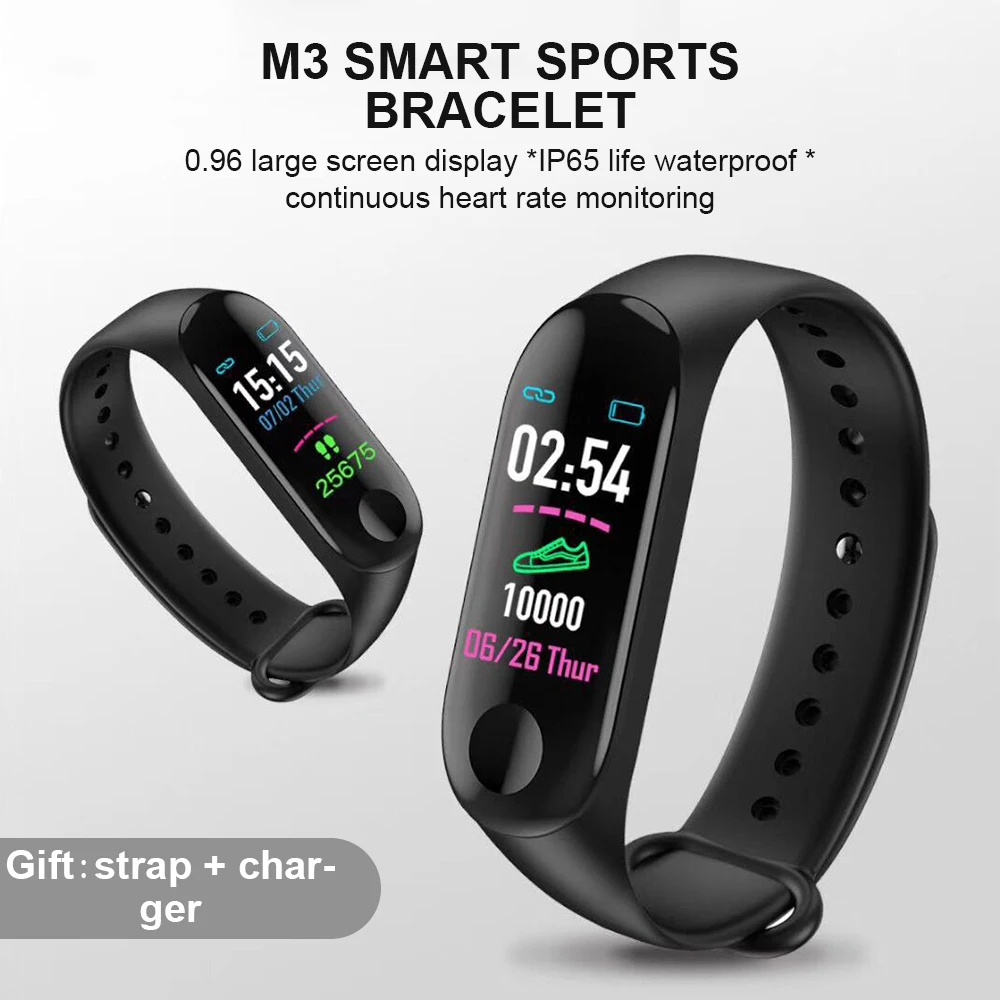  Bluetooth Smart Bracelet Men Women Blood Pressure Heart Rate Step Counter fitness tracke waterproof - 4000052917957