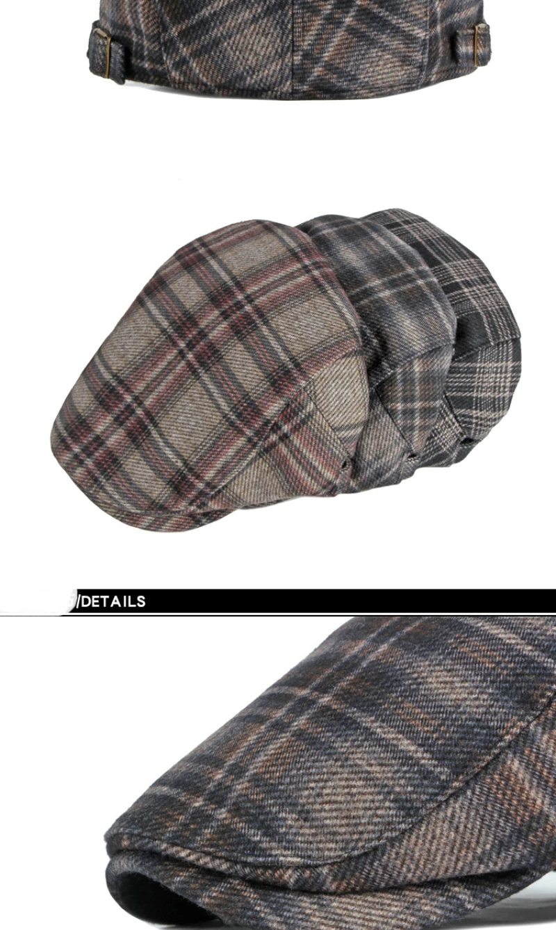 men's summer beret HT3964 Berets 2022 New Autumn Winter Hat Beret Cap for Men Women Plaid Ivy Newsboy Flat Cap Male Female Artist Painter Beret Hat men's wool berets for sale