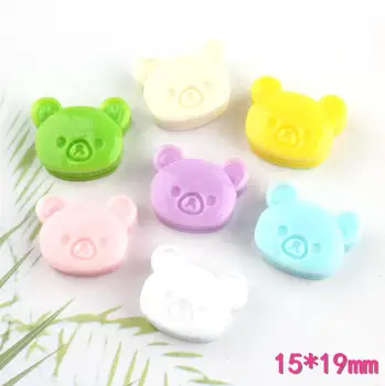 

Kawaii Resin Toys Food Cartoon Bear Burger Kids Kitchen Toys DIY Dollhouse Miniature Decoration Crafts