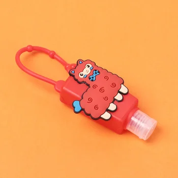 

5pcs/pack 30ml Cartoon Silicone Hand Sanitizer Bottle Panda Owl Alpaca Dinosaur Sloth Doughnut Portable Travel Liquid Dispenser