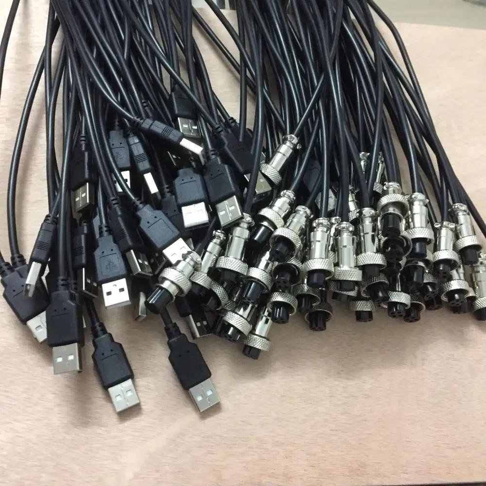 1 шт. водонепроницаемый авиационный разъем 5 ядер 6 USB с проводным